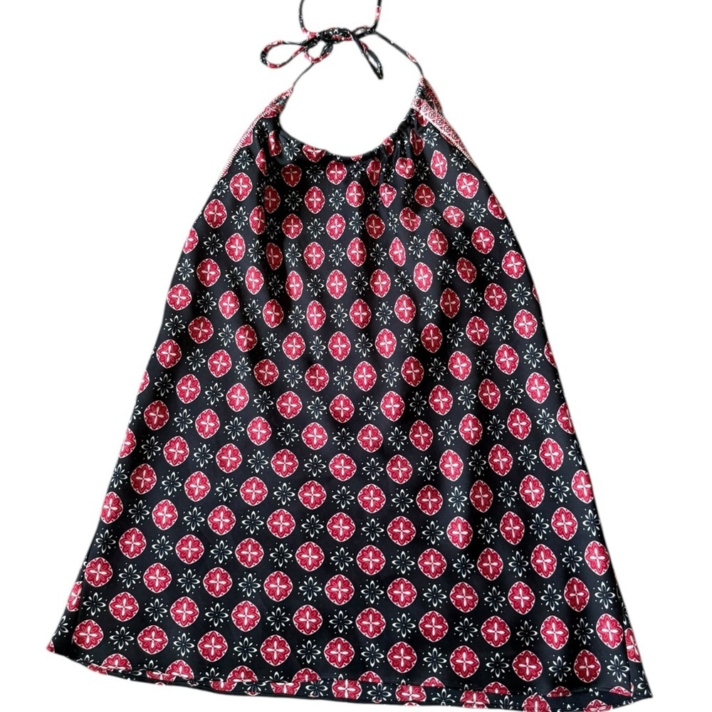 Ann Taylor LOFT Black and Red Halter Top - Size S